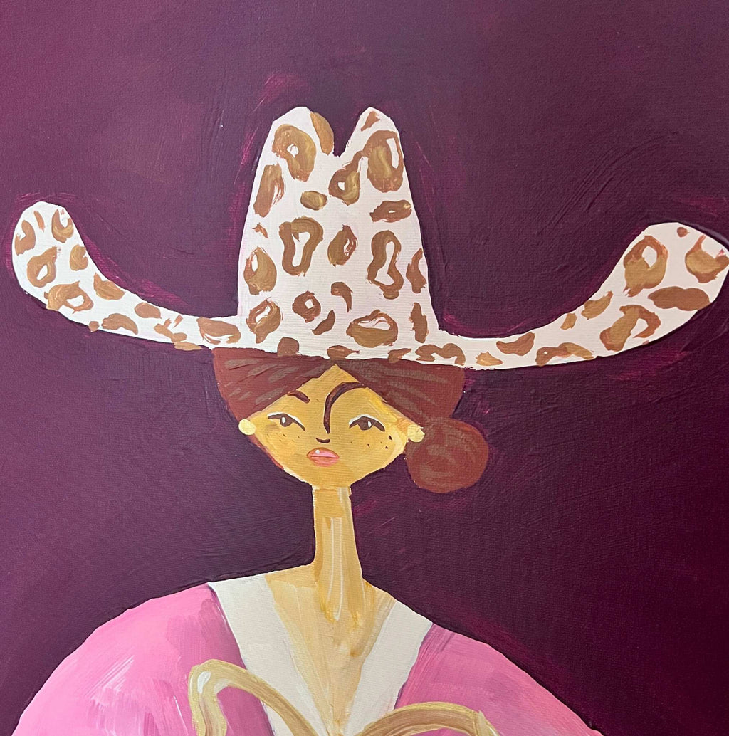 Wild Charm, Original hand-painted figurative artwork
