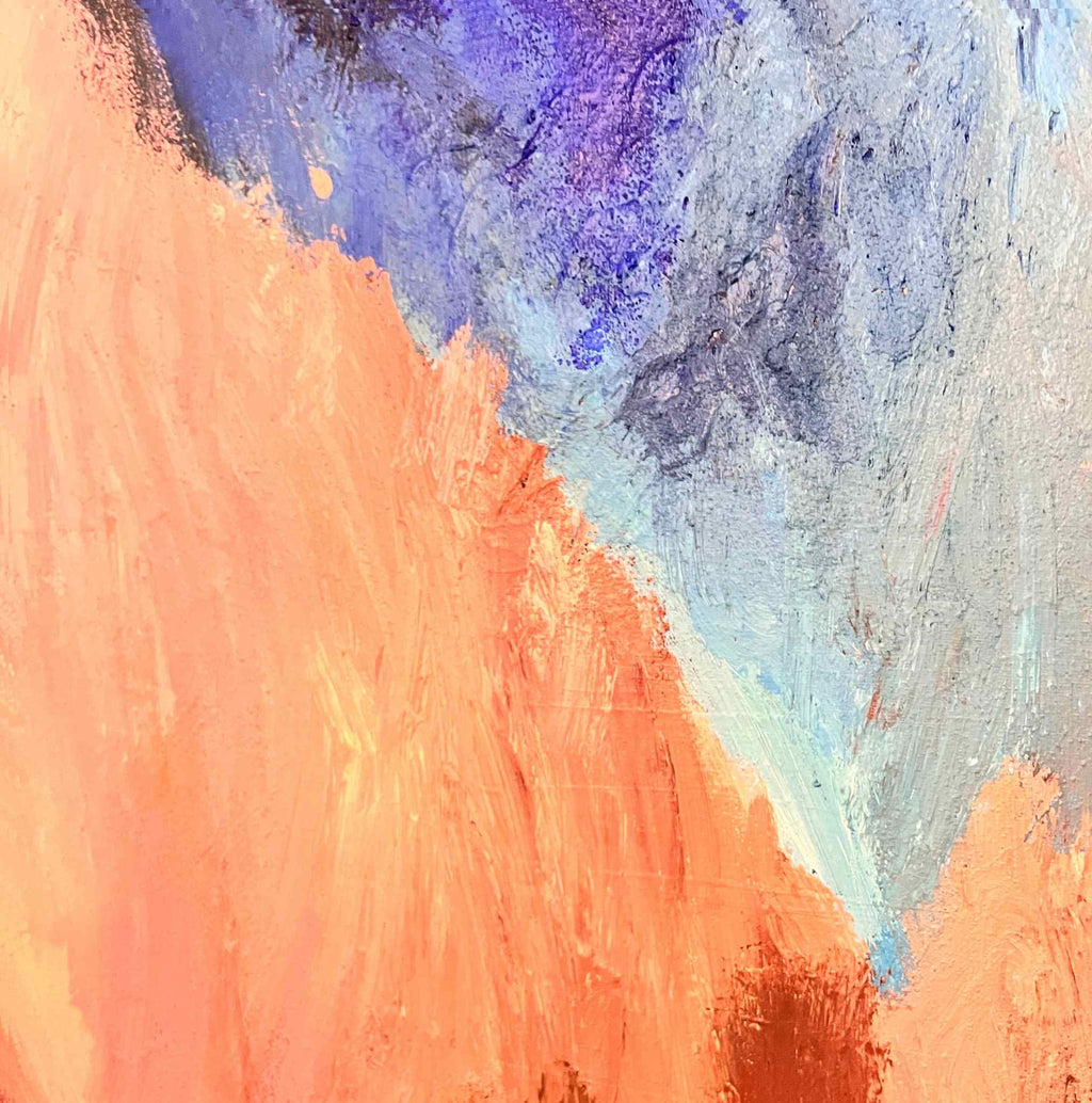 SOLD Abstract schilderij, Between Inhale & Tide
