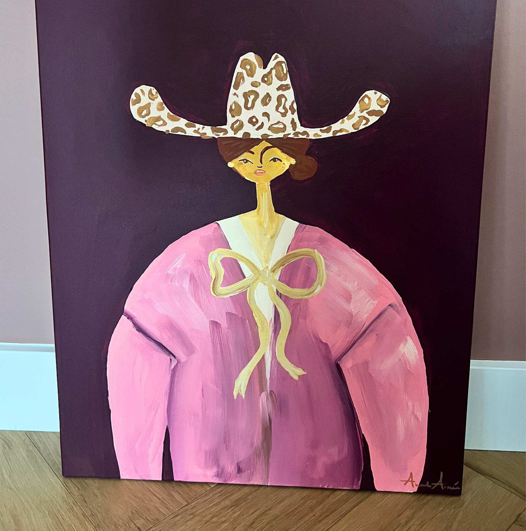Wild Charm, Original hand-painted figurative artwork