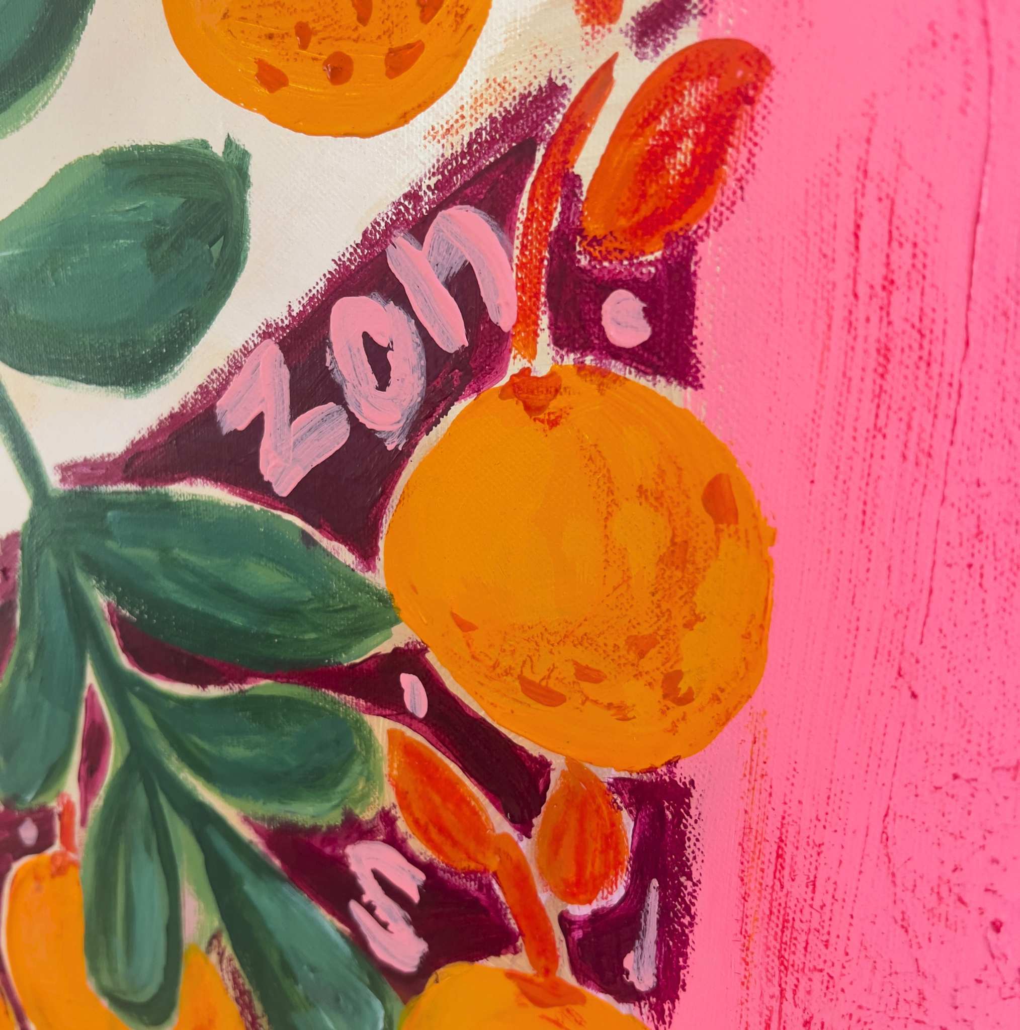 Vessel of Summer, Original hand-painted figurative artwork