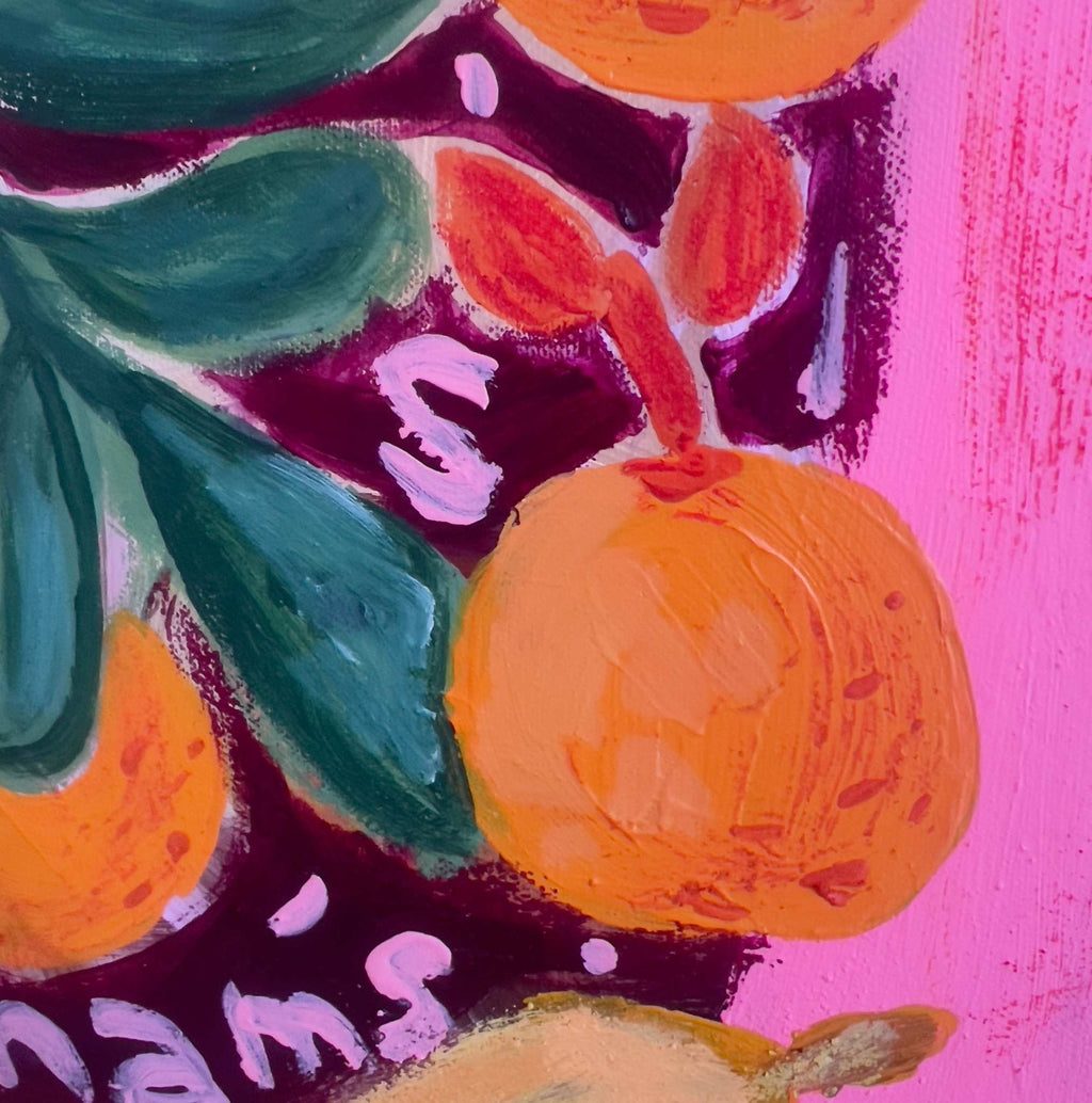 Vessel of Summer, Original hand-painted figurative artwork