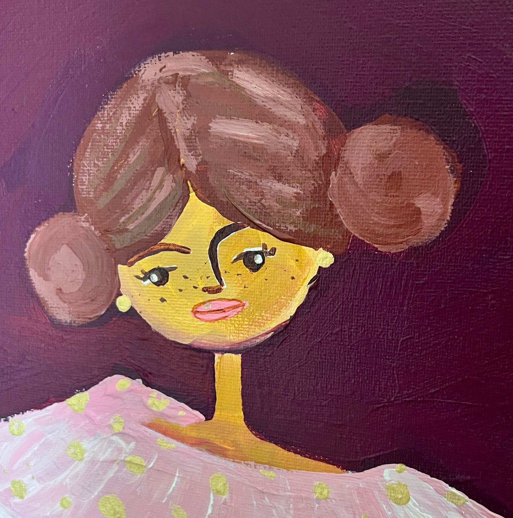 Starry Dreams, Original hand-painted figurative artwork