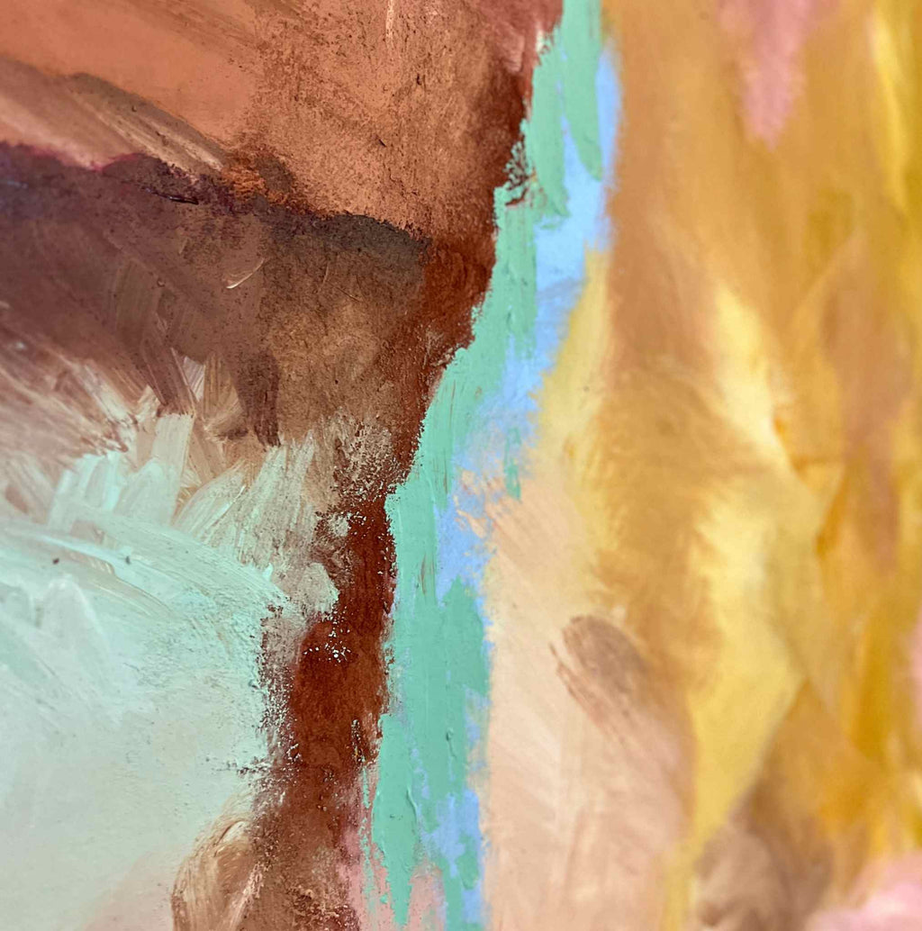 Abstract schilderij, Prana in Blush