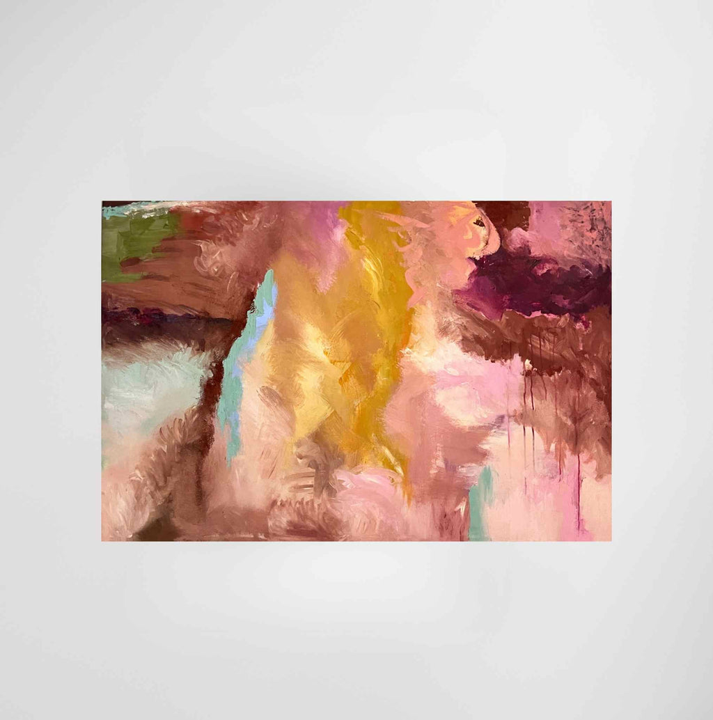Abstract schilderij, Prana in Blush