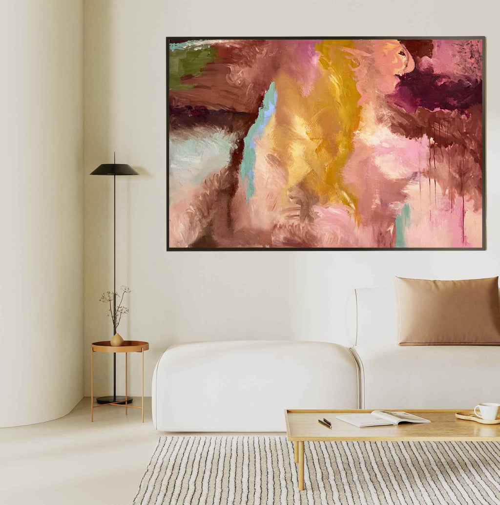 Abstract schilderij, Prana in Blush