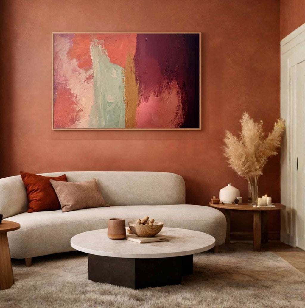 SOLD Abstract schilderij, Held by the Wave