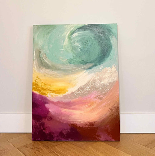 Abstract schilderij, Echoes of Svādhyāya