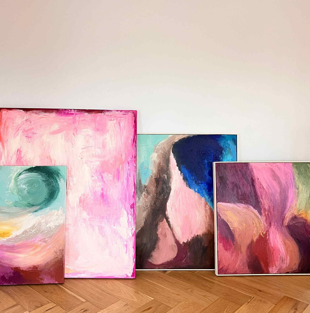 Abstract schilderij, Echoes of Svādhyāya