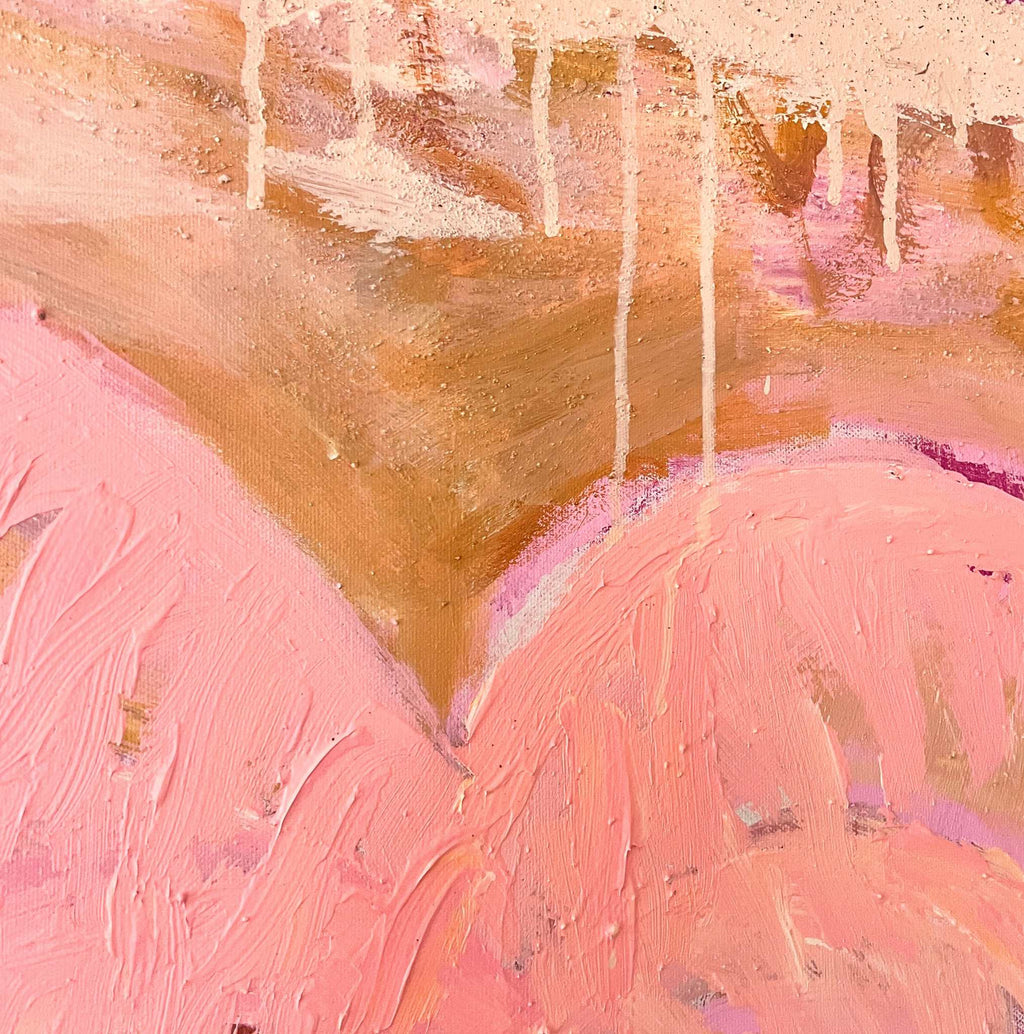Palm Dream Layers, Original hand-painted artwork