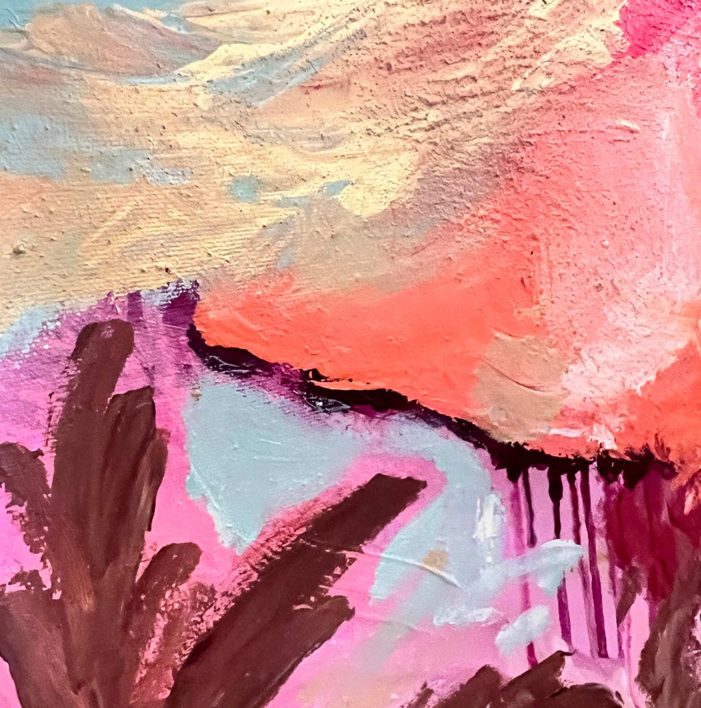 Duet in Sunlight, Original hand-painted figurative artwork