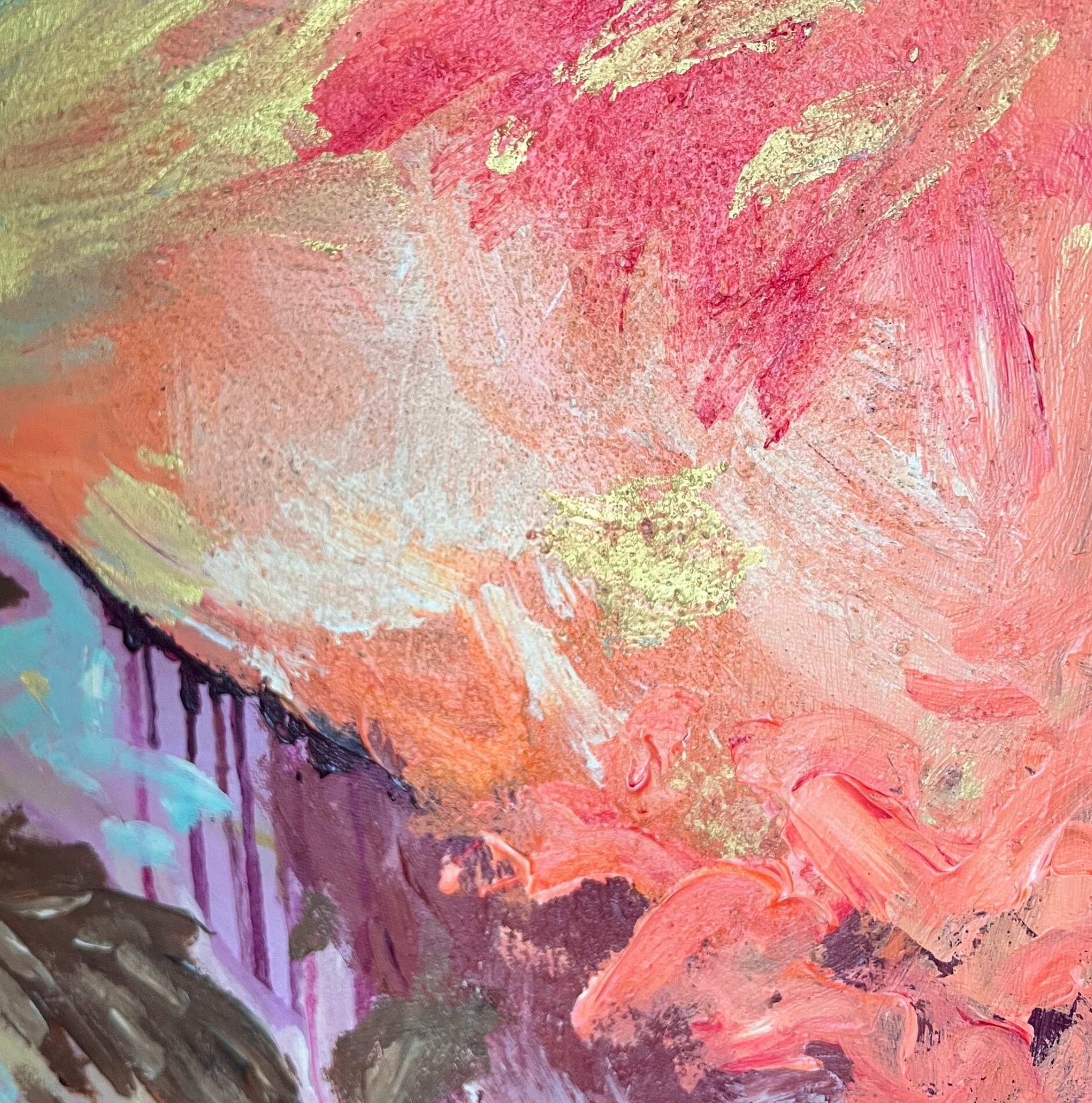 Duet in Sunlight, Original hand-painted figurative artwork