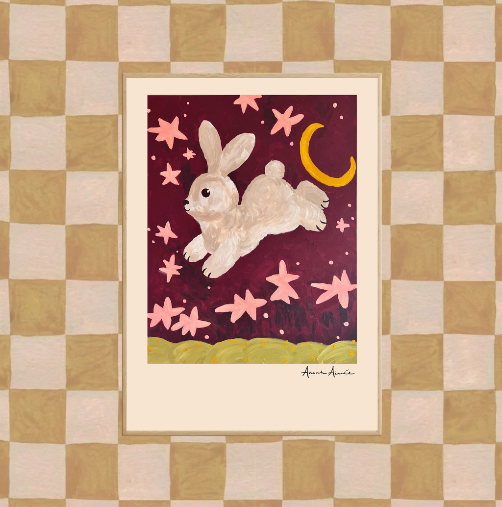 Cute Bunny kids poster