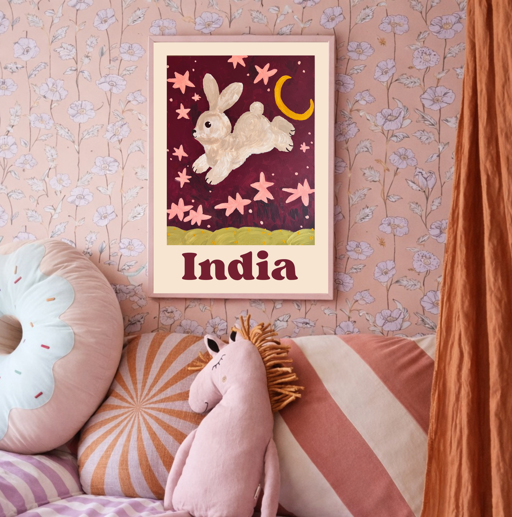 Kids poster met naam