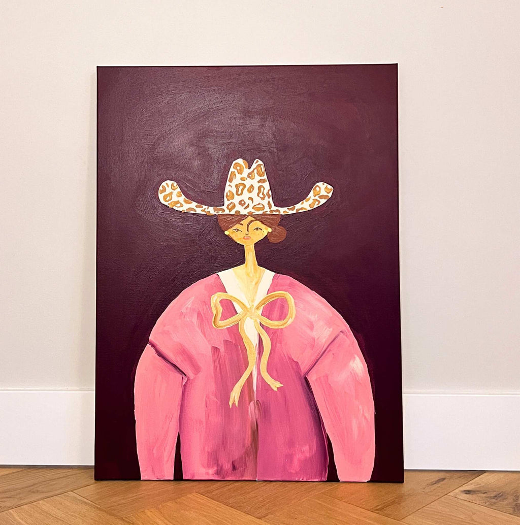 Wild Charm, Original hand-painted figurative artwork
