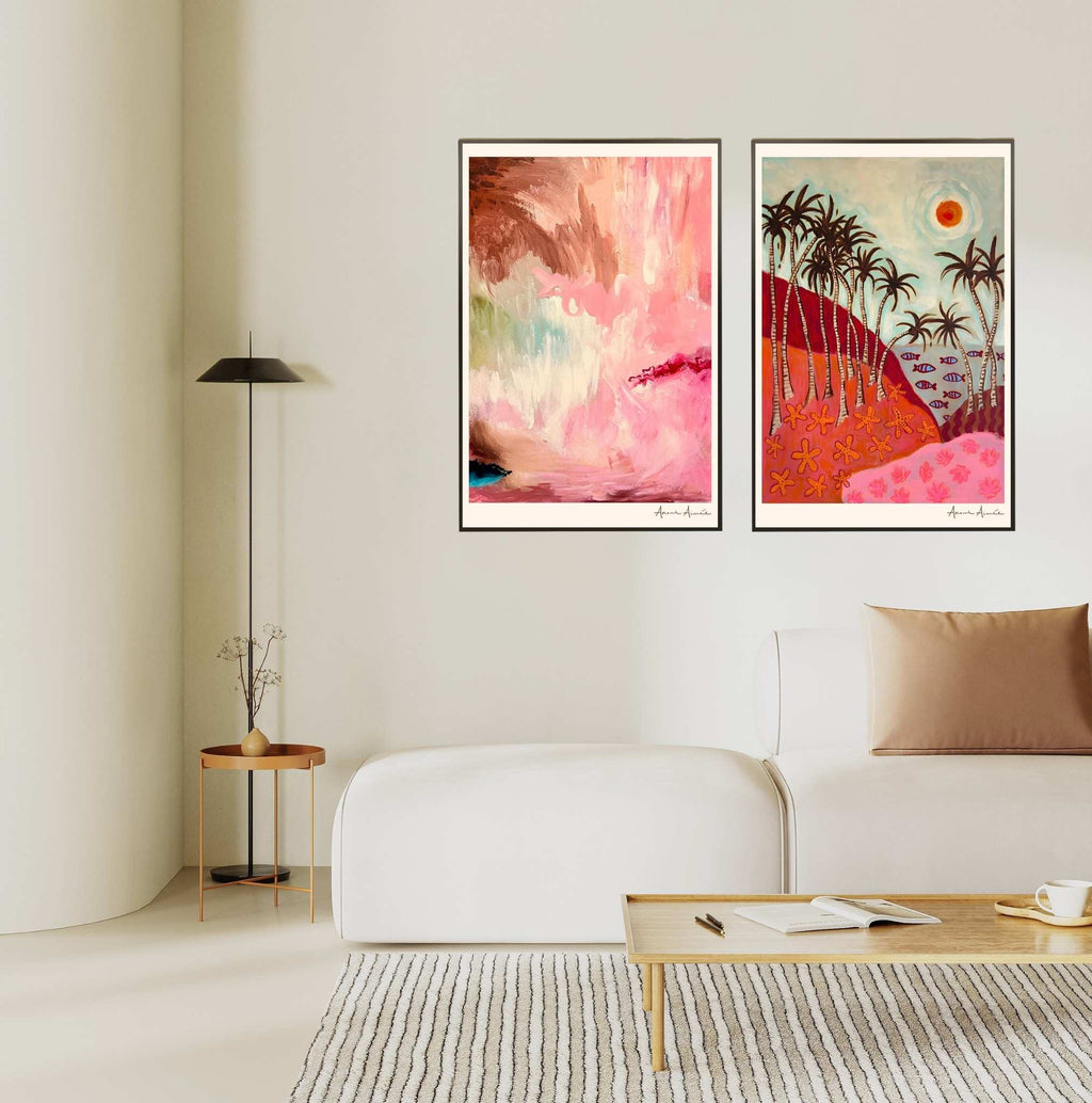 Art poster Anahata Flow
