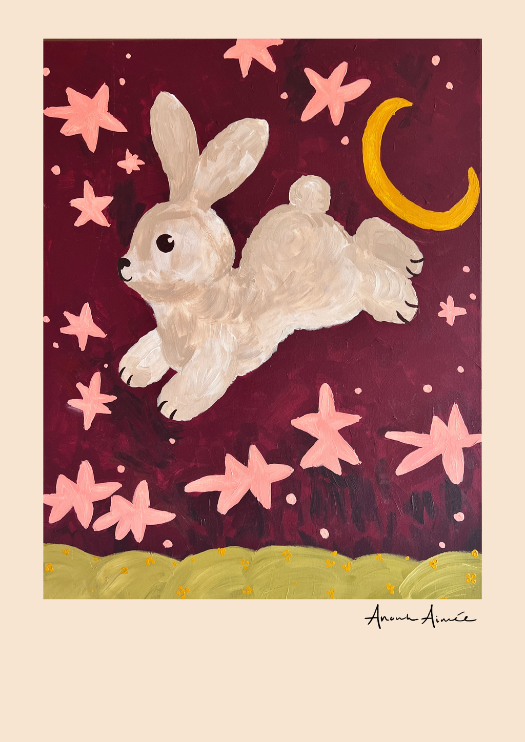 Cute Bunny kids poster