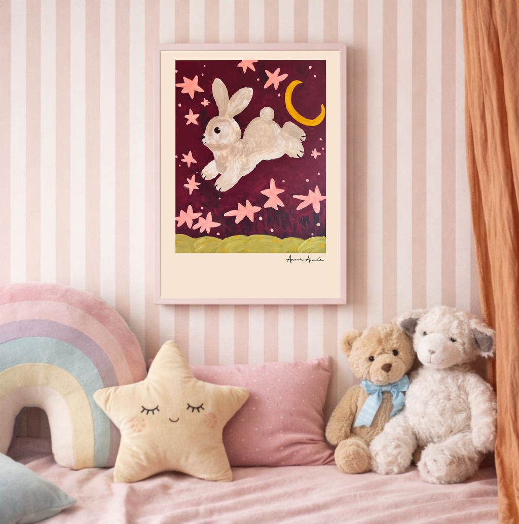Cute Bunny kids poster
