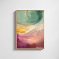 Canvas schilderij met baklijst Echoes of Svādhyāya
