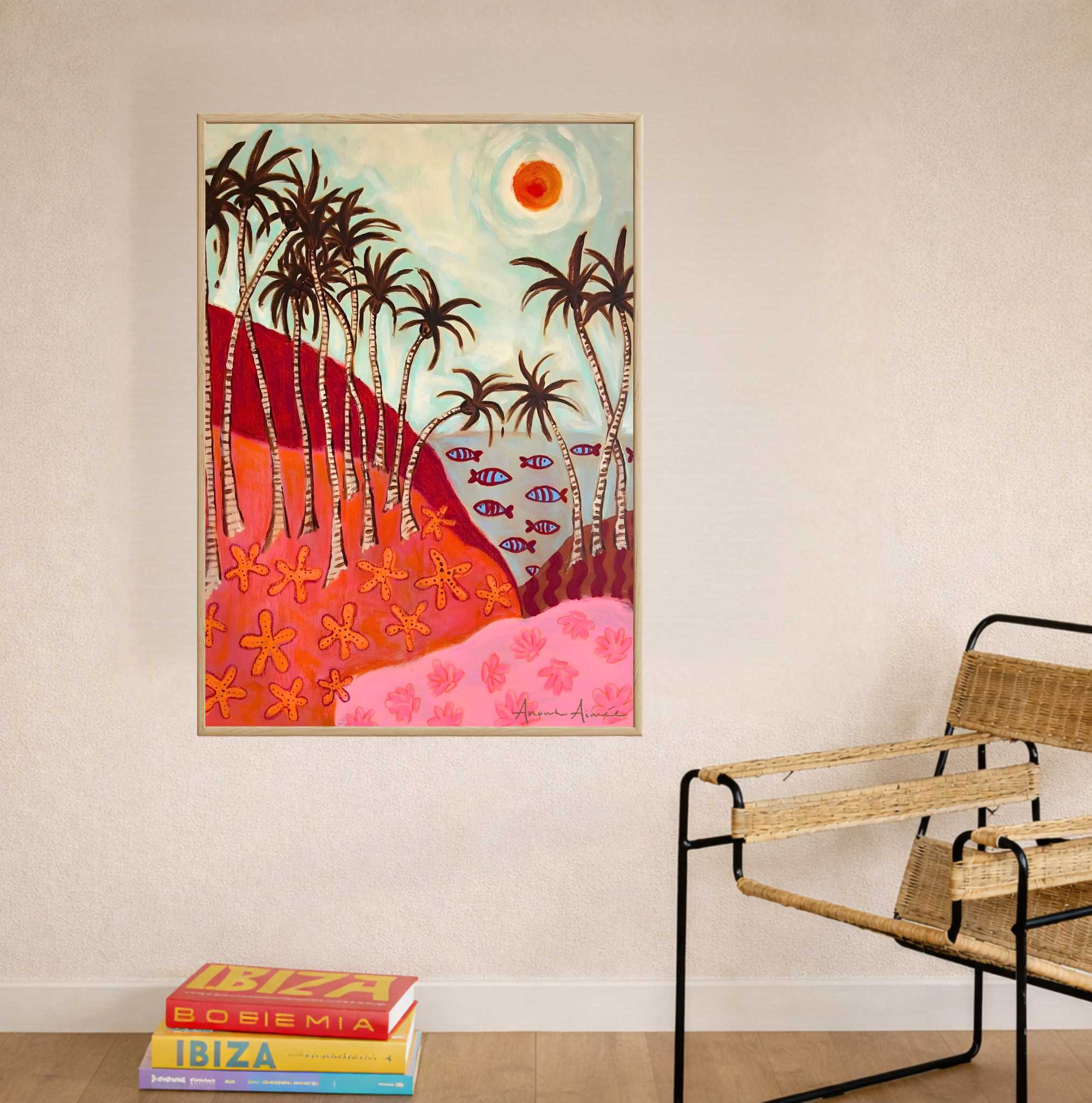 Canvas schilderij met baklijst Tropical Whispers