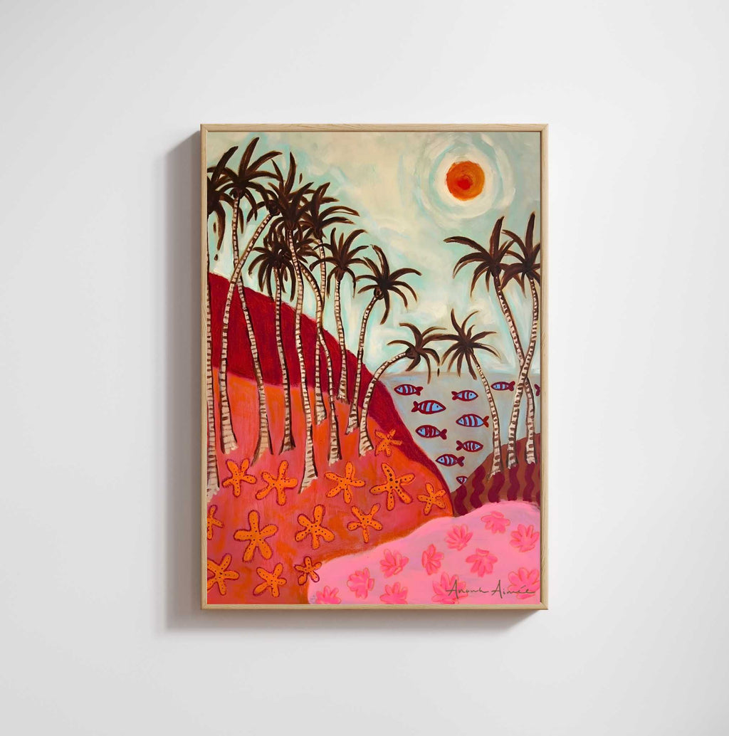 Canvas schilderij met baklijst Tropical Whispers
