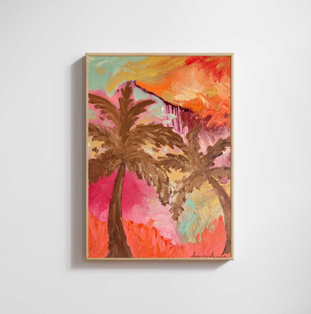 Canvas schilderij met baklijst Duet in Sunlight