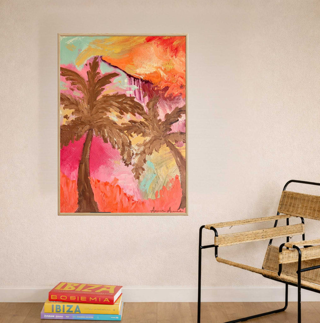 Canvas schilderij met baklijst Duet in Sunlight