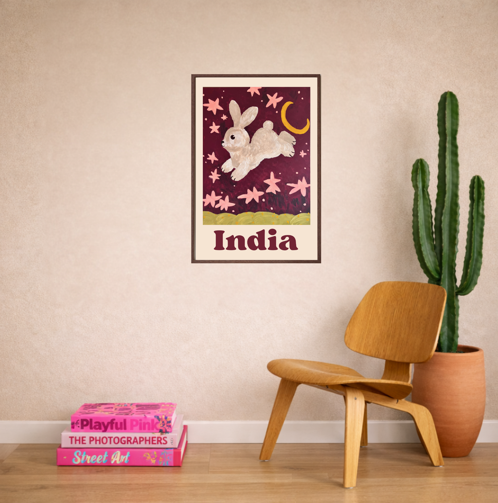 Cute Bunny kids poster