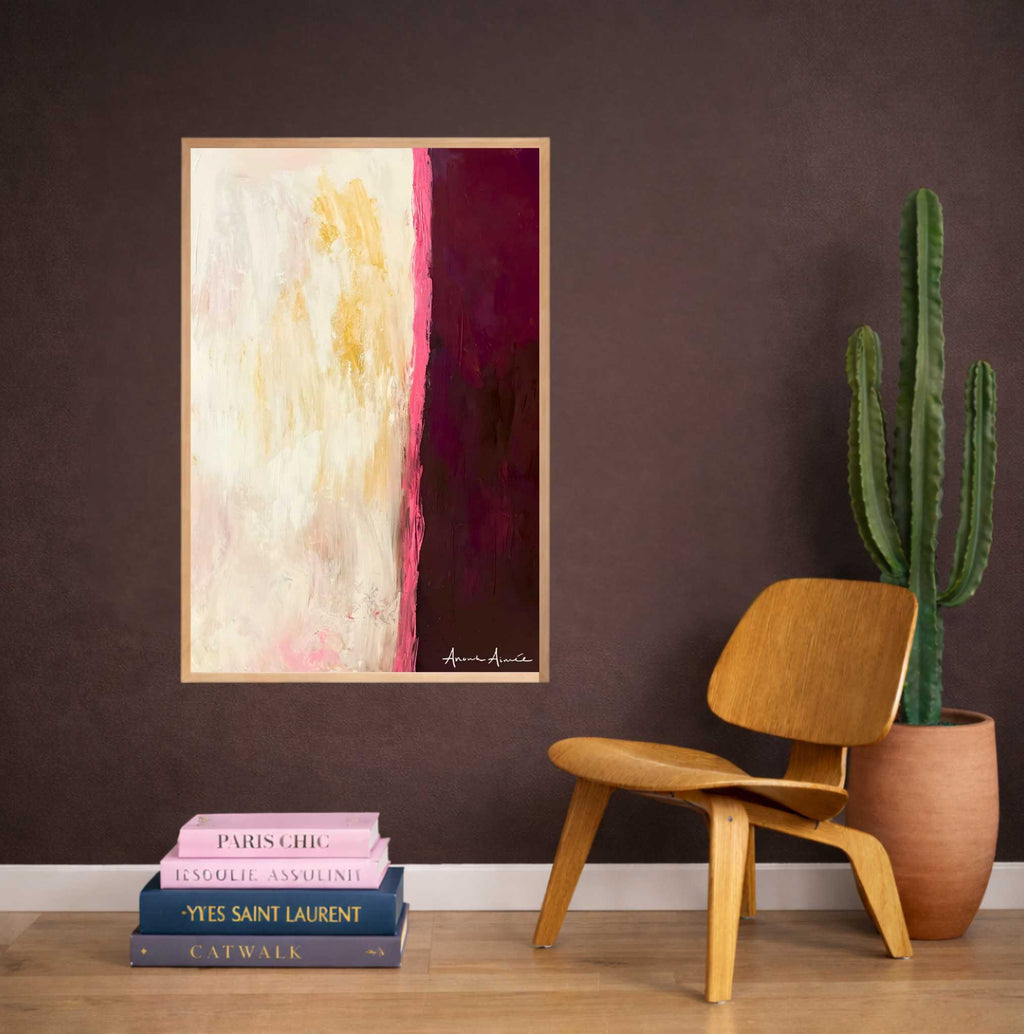 Canvas schilderij met baklijst Ātma